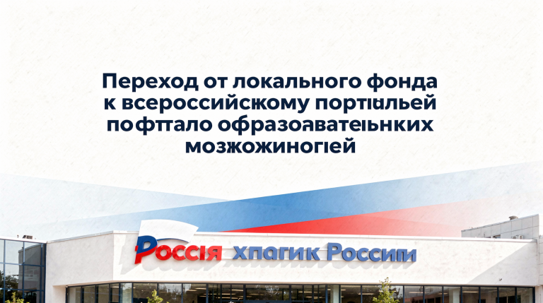 Переход от локального фонда к всероссийскому порталу образовательных возможностей